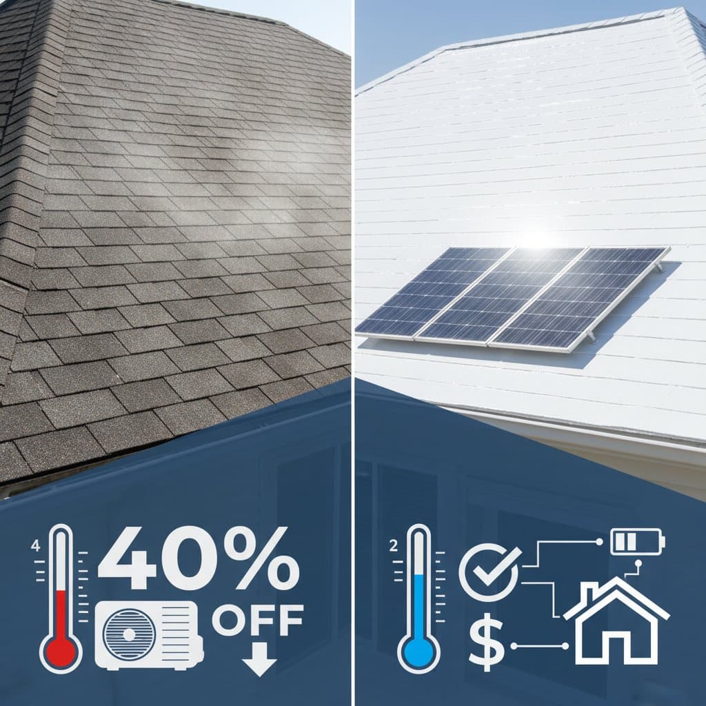 Cool Roof Coatings Cut AC Bills 40% Before Solar