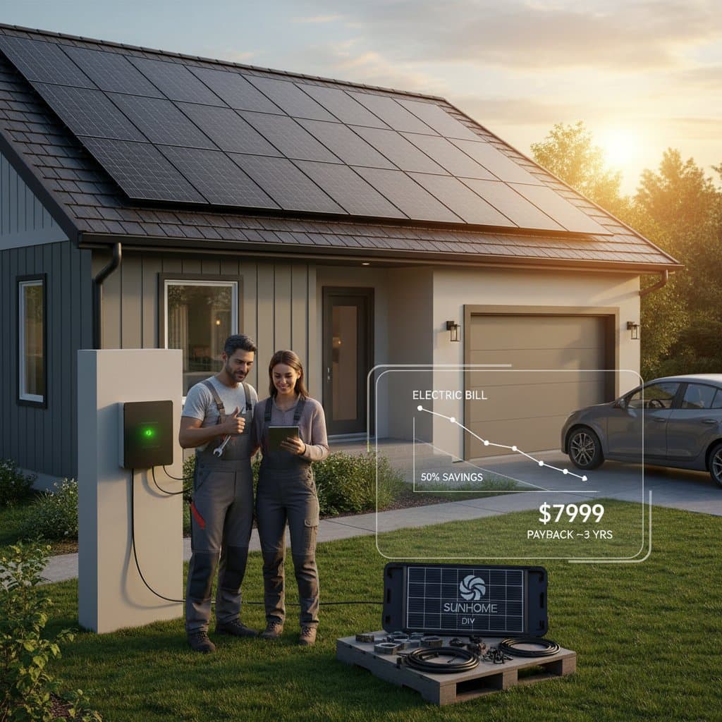 DIY Solar Cuts Bills in Half for Under $8K