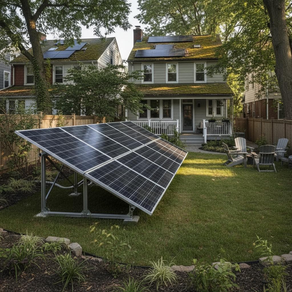 Backyard Solar Beats Rooftop in Shaded Yards