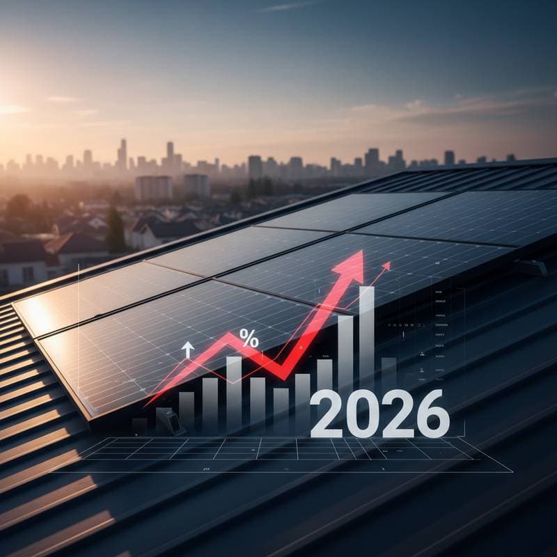 Solar Panel Prices Jumping 40% Before 2026 Tariffs