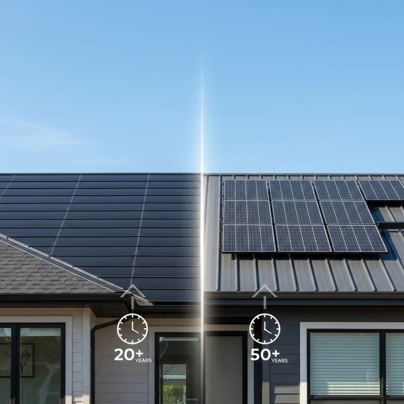 Solar Shingles vs Metal Roofs: Which Lasts Longer?