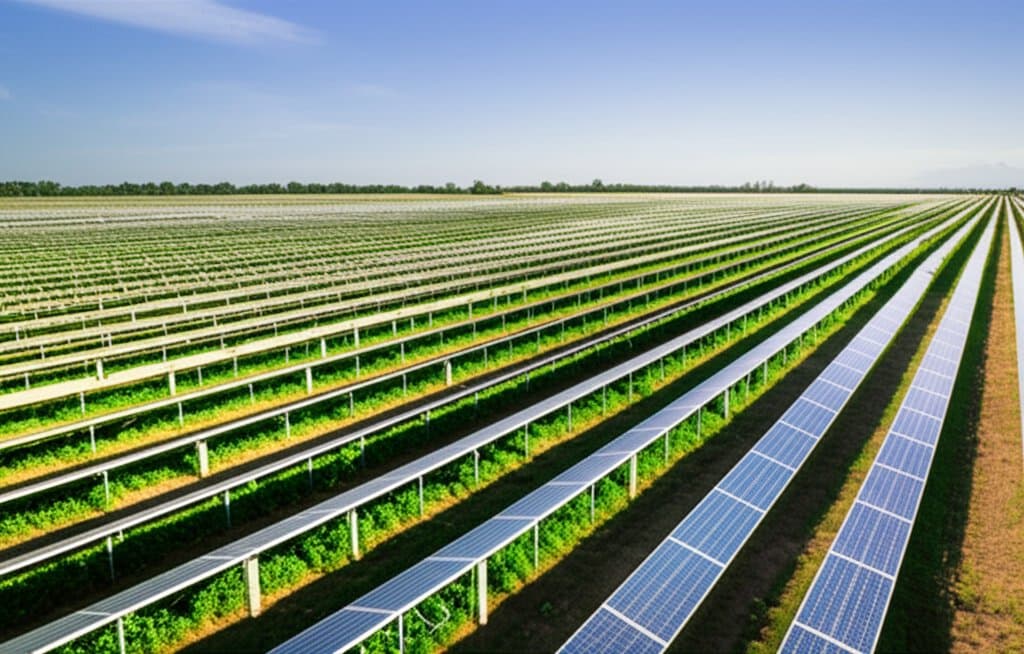 Solar Panels That Grow Food While Cutting Water Use