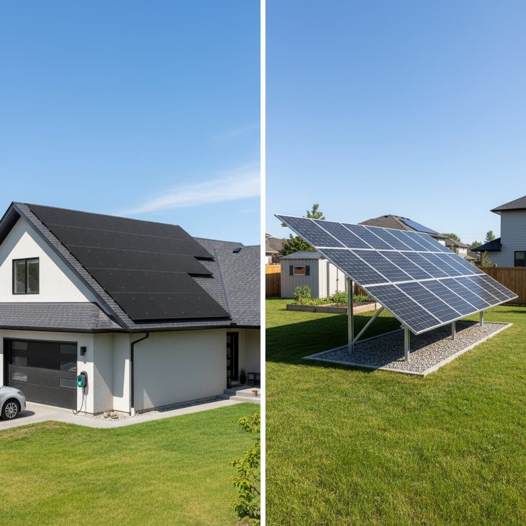 Image for Ground vs Rooftop Solar: Real Cost Differences