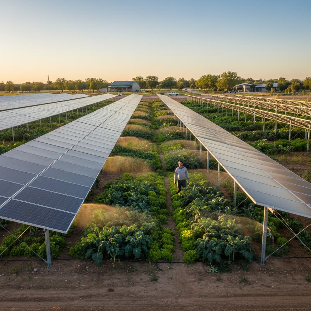Featured image for Solar Panels That Share Farmland Without Displacing Crops