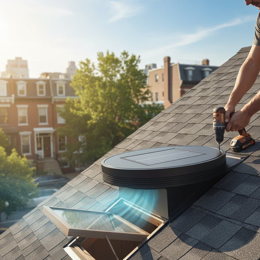Featured image for Solar Attic Fans Slash AC Bills 40% With No Wiring