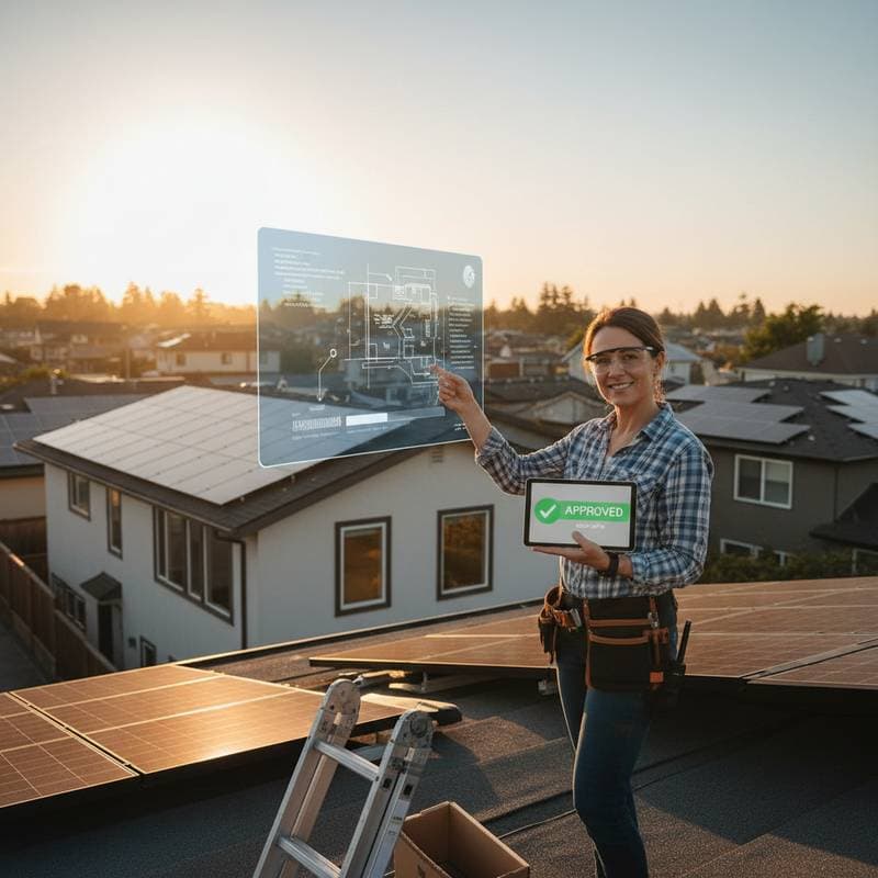 Image for Fast-Track Solar Permits Cut Weeks to Same-Day Approval