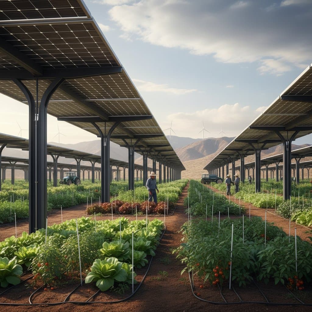 Image for Solar Panels That Grow Food While Generating Power