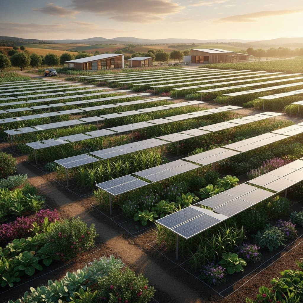 Image for Solar Panels That Let Crops Grow Underneath Them