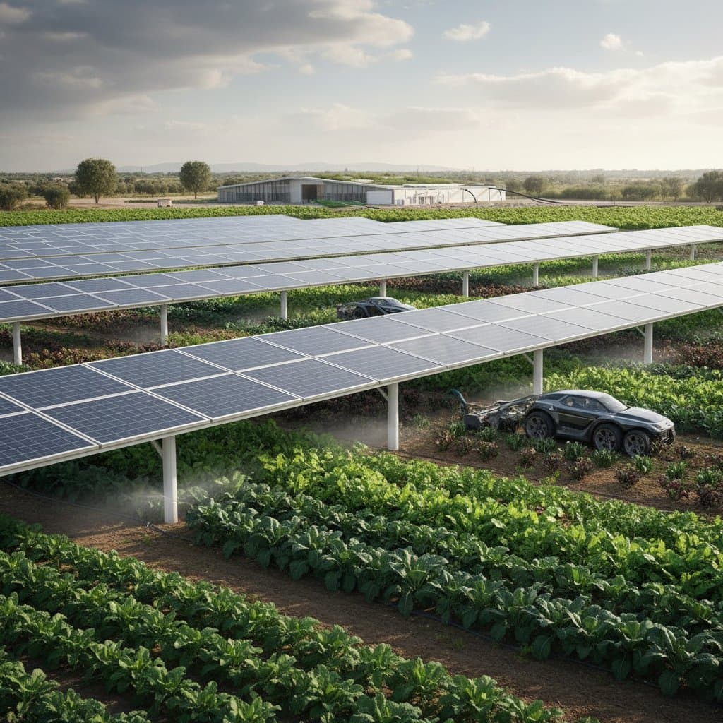 Solar Farms That Grow Food While Generating Power