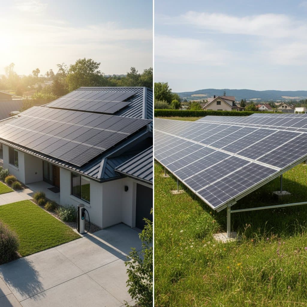 Ground vs Rooftop Solar: Which Costs Less in 2025