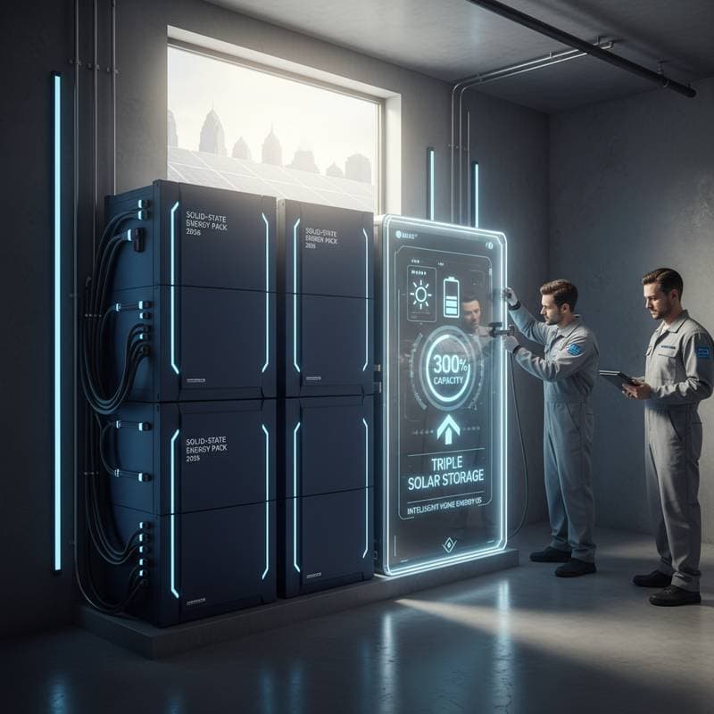 Solid-State Batteries Store Triple the Solar Energy