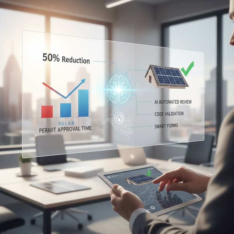 AI Slashes Solar Permit Wait Times by 50 Percent