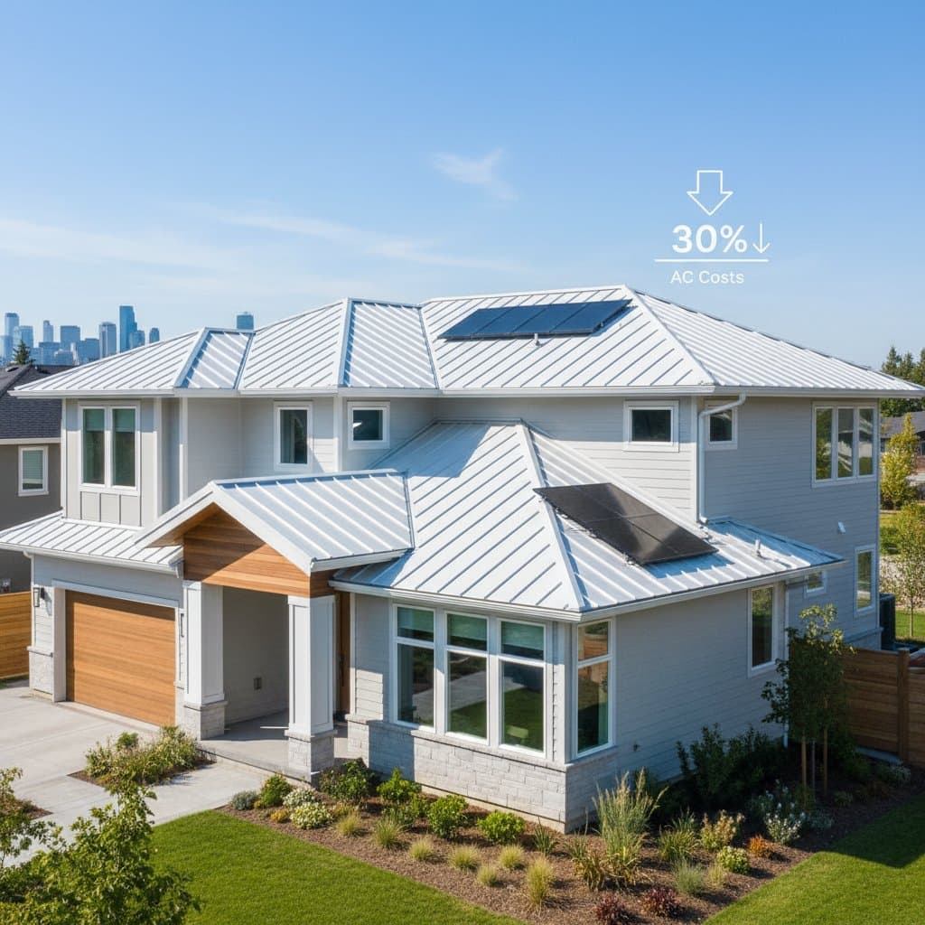 Image for Cool Roofs Cut AC Costs 30% While Lasting Longer