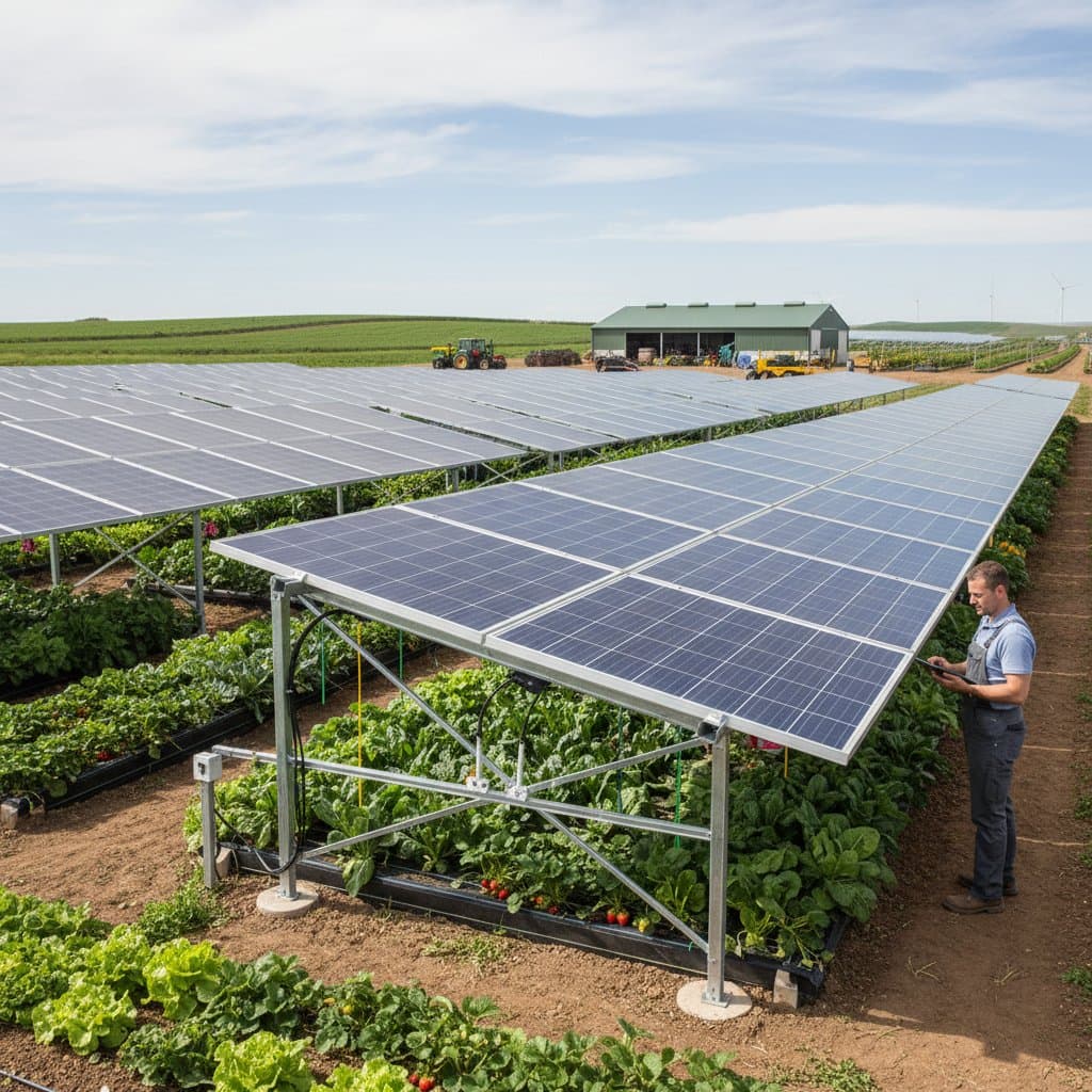 Featured image for Solar Panels That Grow Food While Making Energy