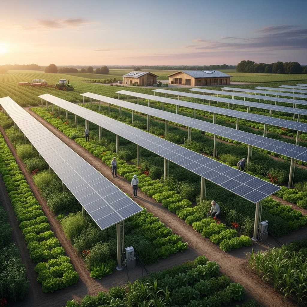 Solar Panels Now Share Farmland With Crops in 2026