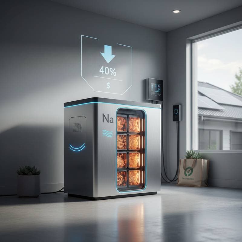 Sodium Batteries Could Cut Storage Costs by 40 Percent