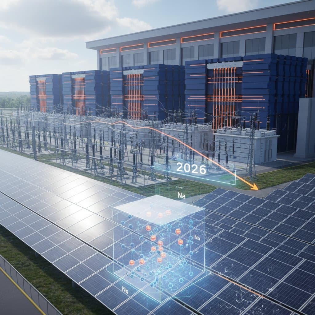 Image for Sodium-Ion Batteries Cut Grid Storage Costs by 2026