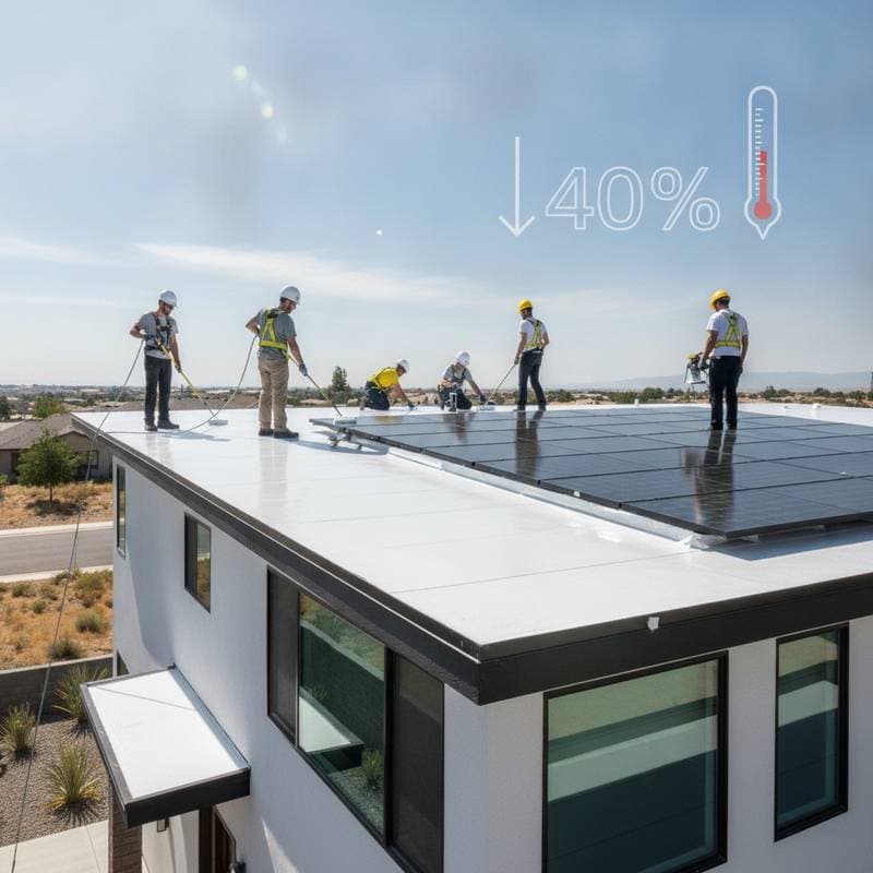 Image for White Roofs Cut Cooling Costs 40% in Summer Heat