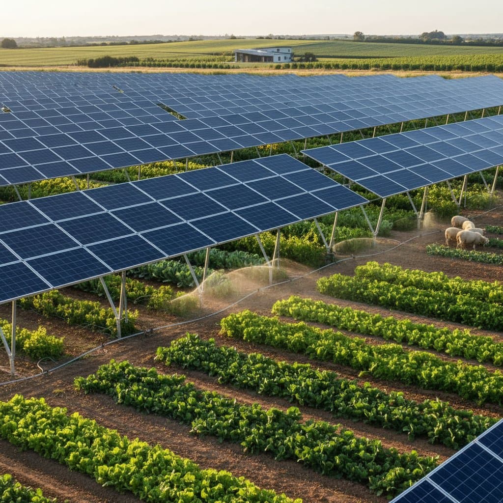 Featured image for Agrivoltaics: Solar Panels That Share Space With Crops
