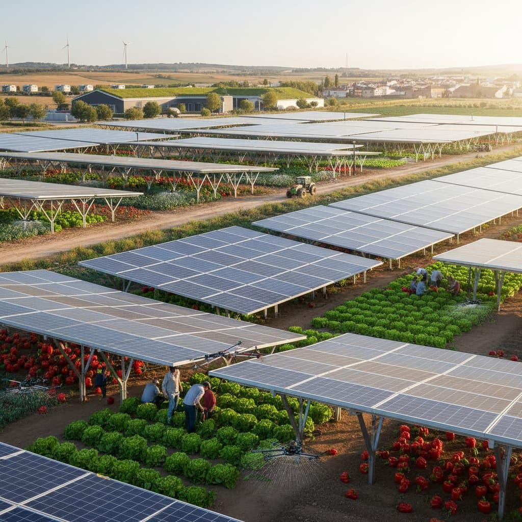 Featured image for Solar Farms Now Grow Food and Power Together