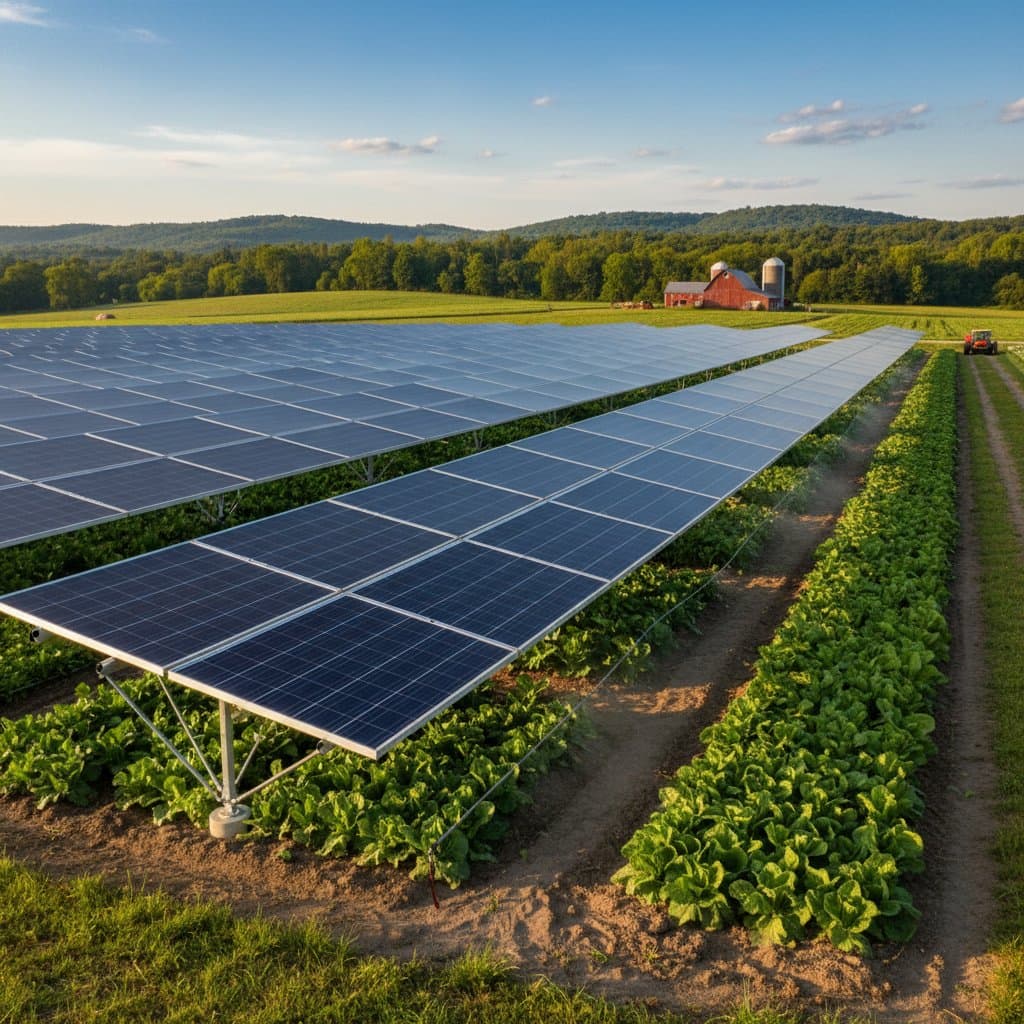 Featured image for Farming Under Solar Panels Without Losing Crop Yield