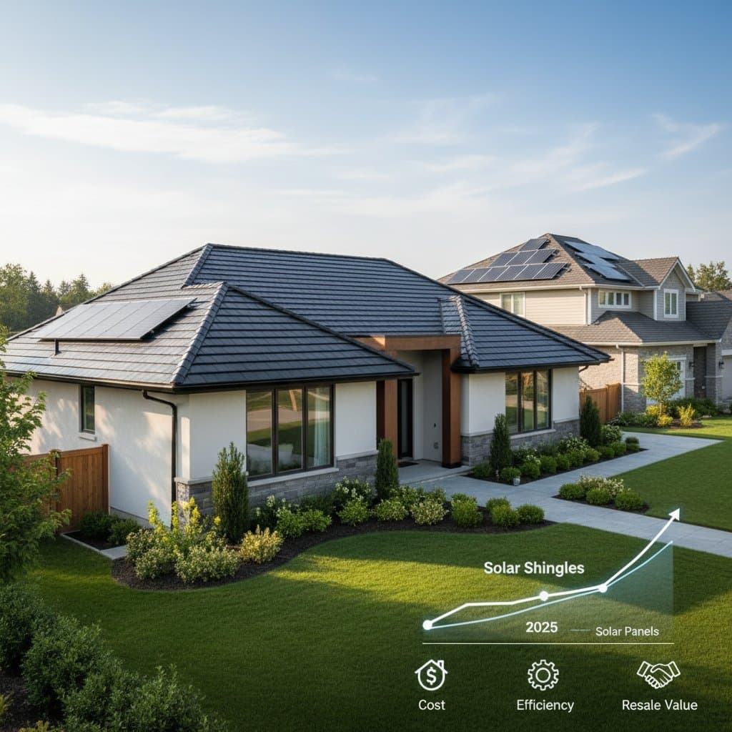 Featured image for Solar Shingles Close the ROI Gap with Panels in 2025