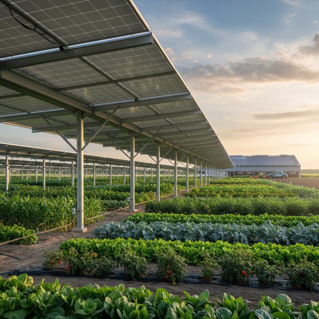 Featured image for Solar Panels Now Increase Crop Yields on Farms
