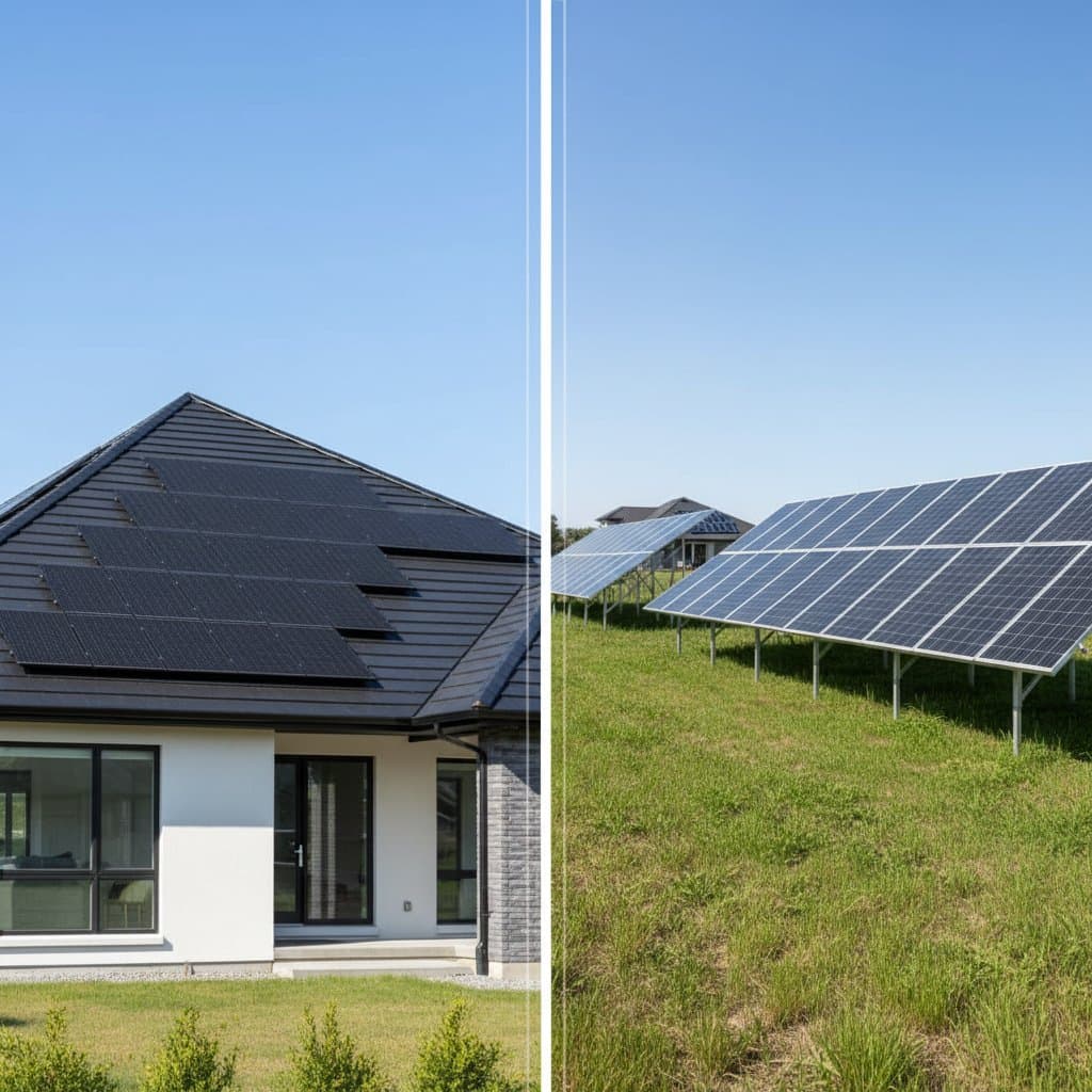Ground vs Roof Solar: Which Costs Less in 2025?