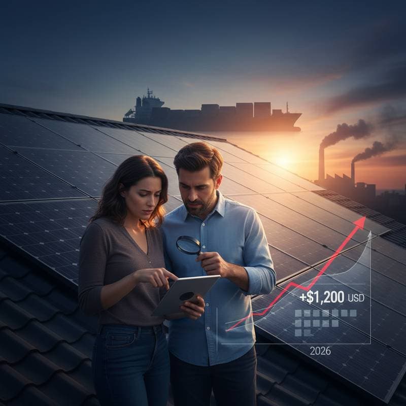 How 2026 Solar Tariffs Add $1,200 to Your System Cost