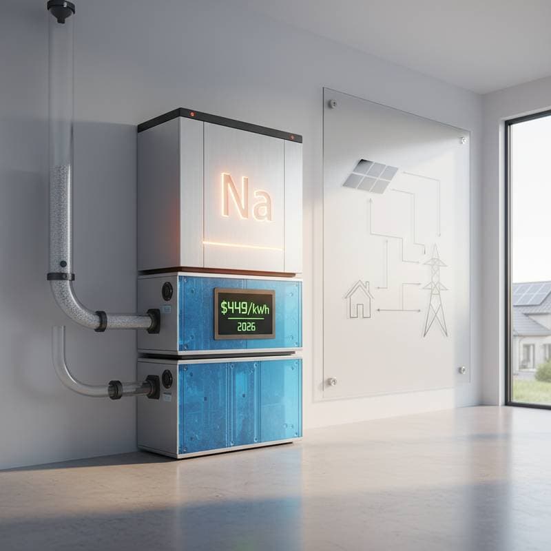 Sodium-Ion Batteries Drop Below $450 Per kWh in 2026