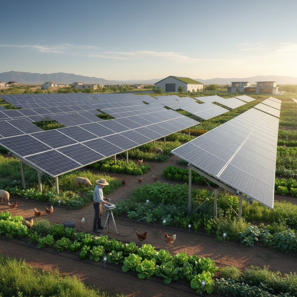 Solar Farms Now Growing Food Beneath the Panels