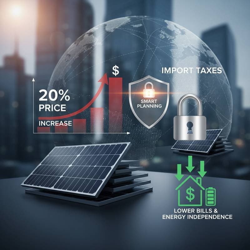 New 2026 Solar Tariffs Could Add $1,800 to Panel Costs