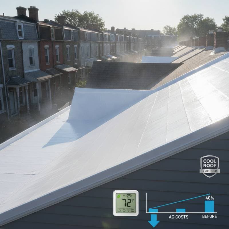 Featured image for Cool Roof Coatings Cut AC Costs by 40%