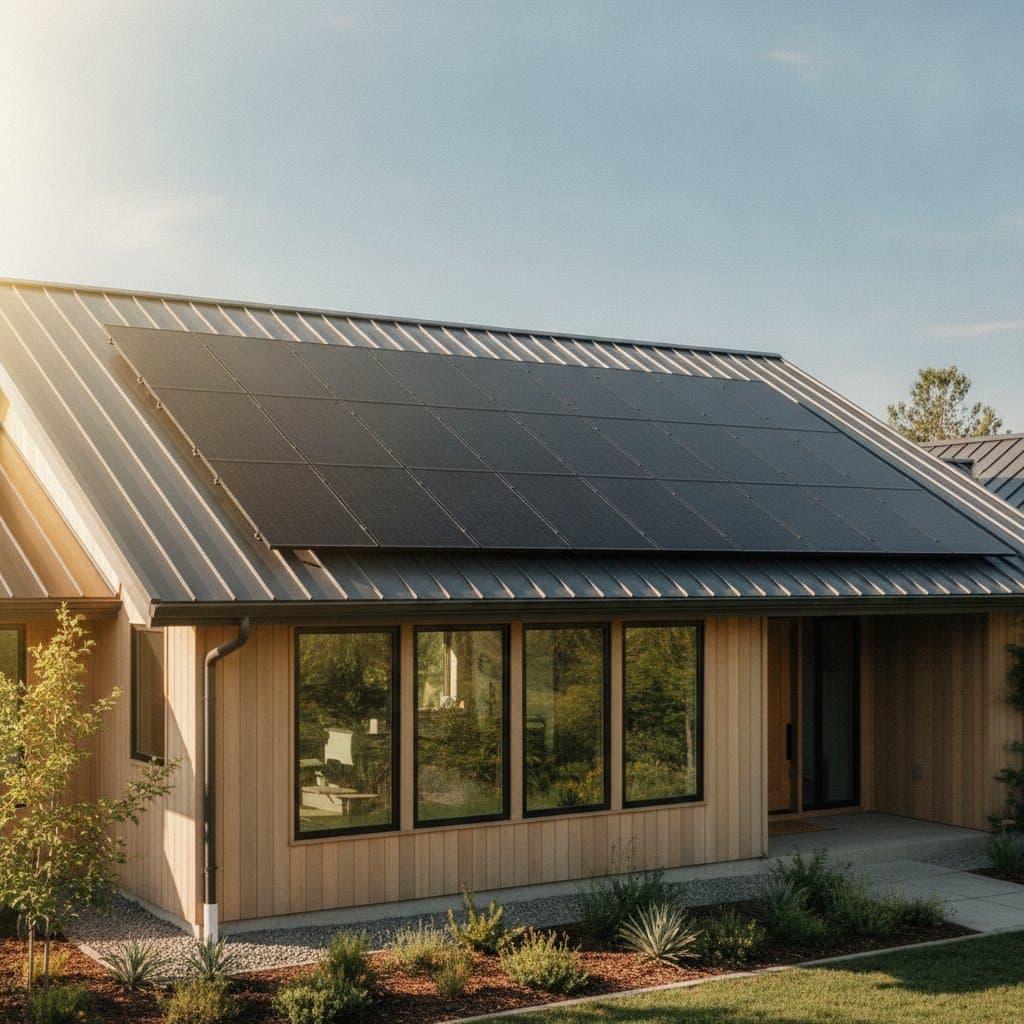 Metal Roofs Keep Solar Panels Cooler and More Efficient