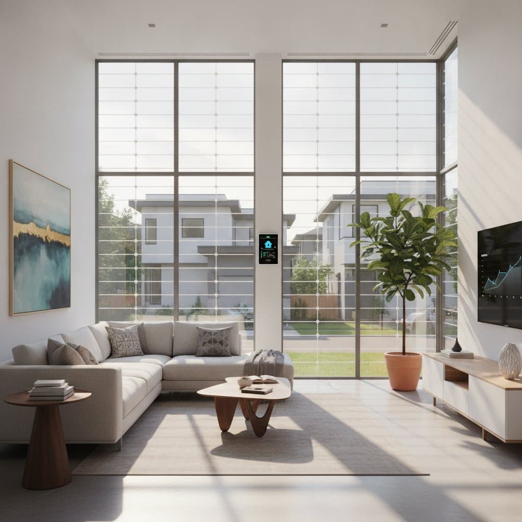 Smart Glass Windows Turn Sunlight Into Home Power