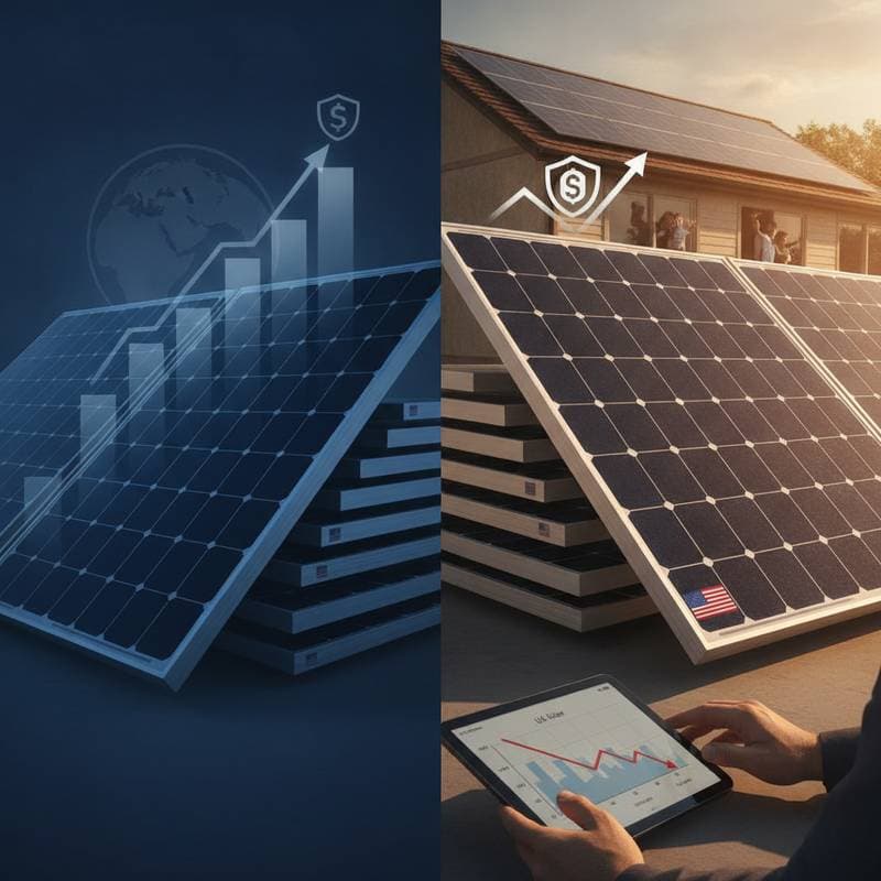 Featured image for Which Solar Panels Face Higher 2026 Tariff Costs